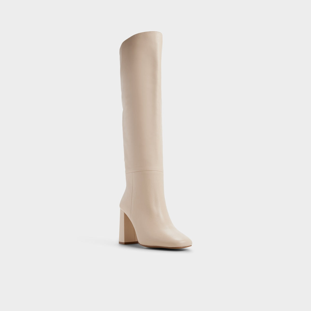 Aldo Helana in Cream - Knee-high boot, Block heel
