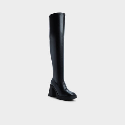 Aldo Maritza in Black - Over-the-knee boot, Platform