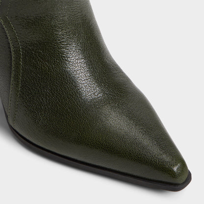Aldo Saddle in Dark Green - Knee-high boot, Block heel