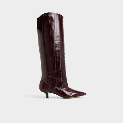 Aldo Everose in Bordo - Knee-high boot, Kitten heel