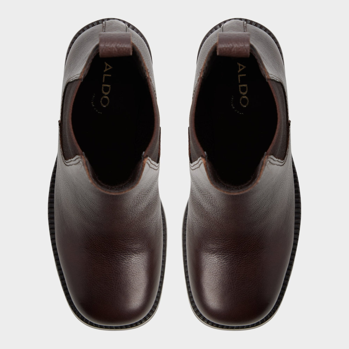 Aldo Anneliese in Medium Brown - Chelsea boot, Lug sole