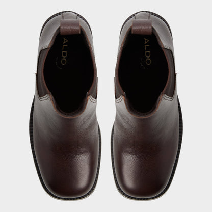 Aldo Anneliese in Medium Brown - Chelsea boot, Lug sole