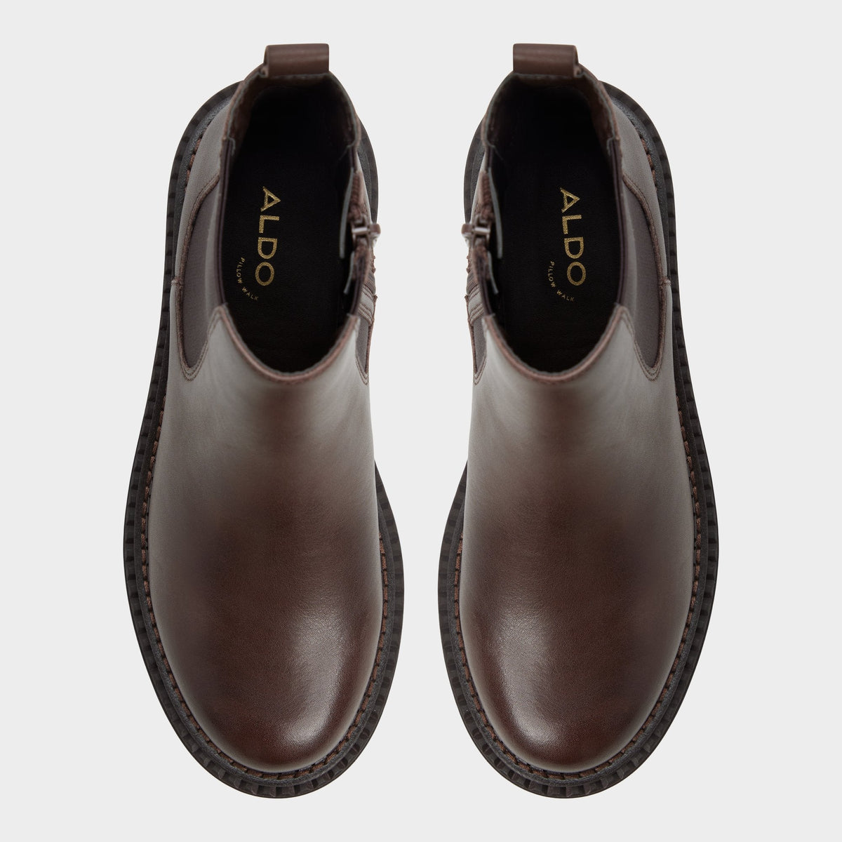 Aldo Bestina in Dark Brown - Chelsea boot, Lug sole