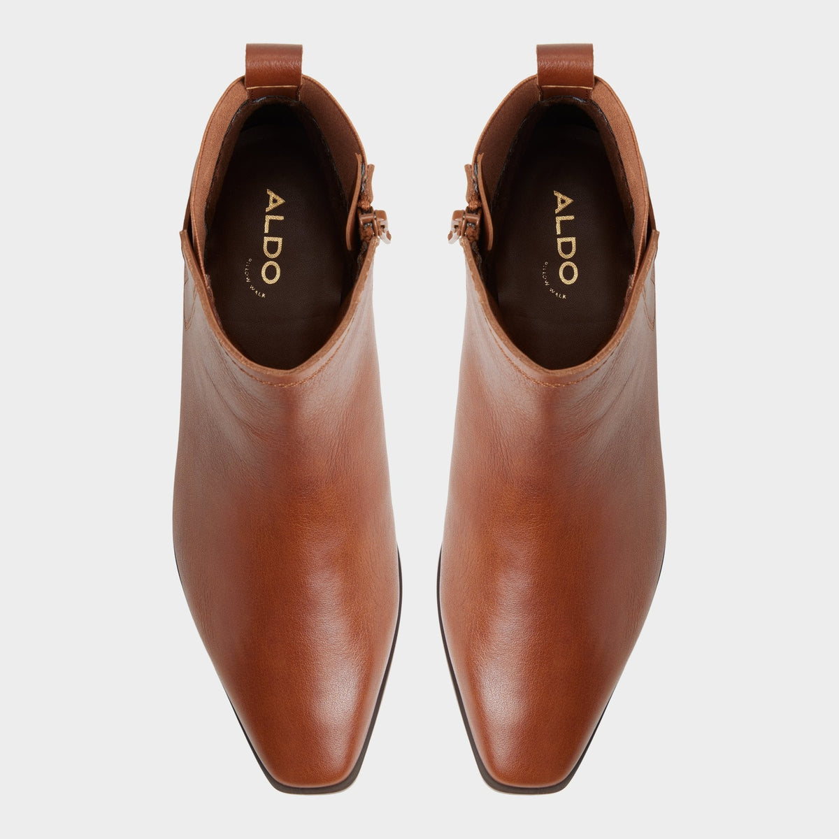 Aldo Raneldar in Medium Brown - Chelsea boot, Block heel