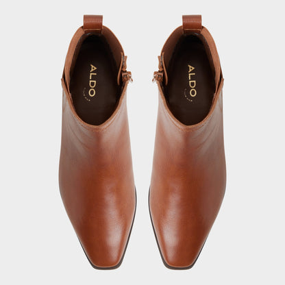 Aldo Raneldar in Medium Brown - Chelsea boot, Block heel