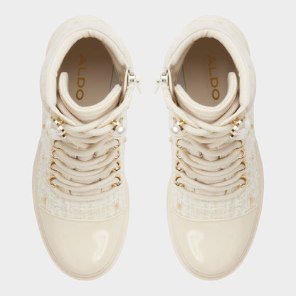 Aldo Mariettia in Other White - Lace-up boot, Lug sole