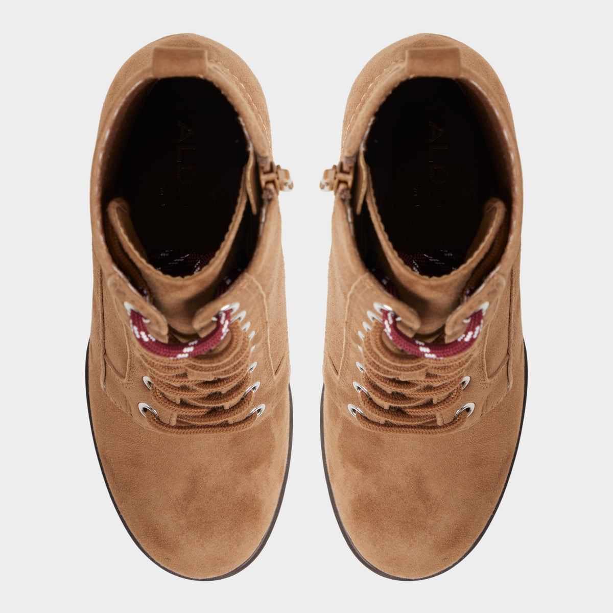 Aldo Rebelliously in Light Brown - Combat ankle boot, Lug sole