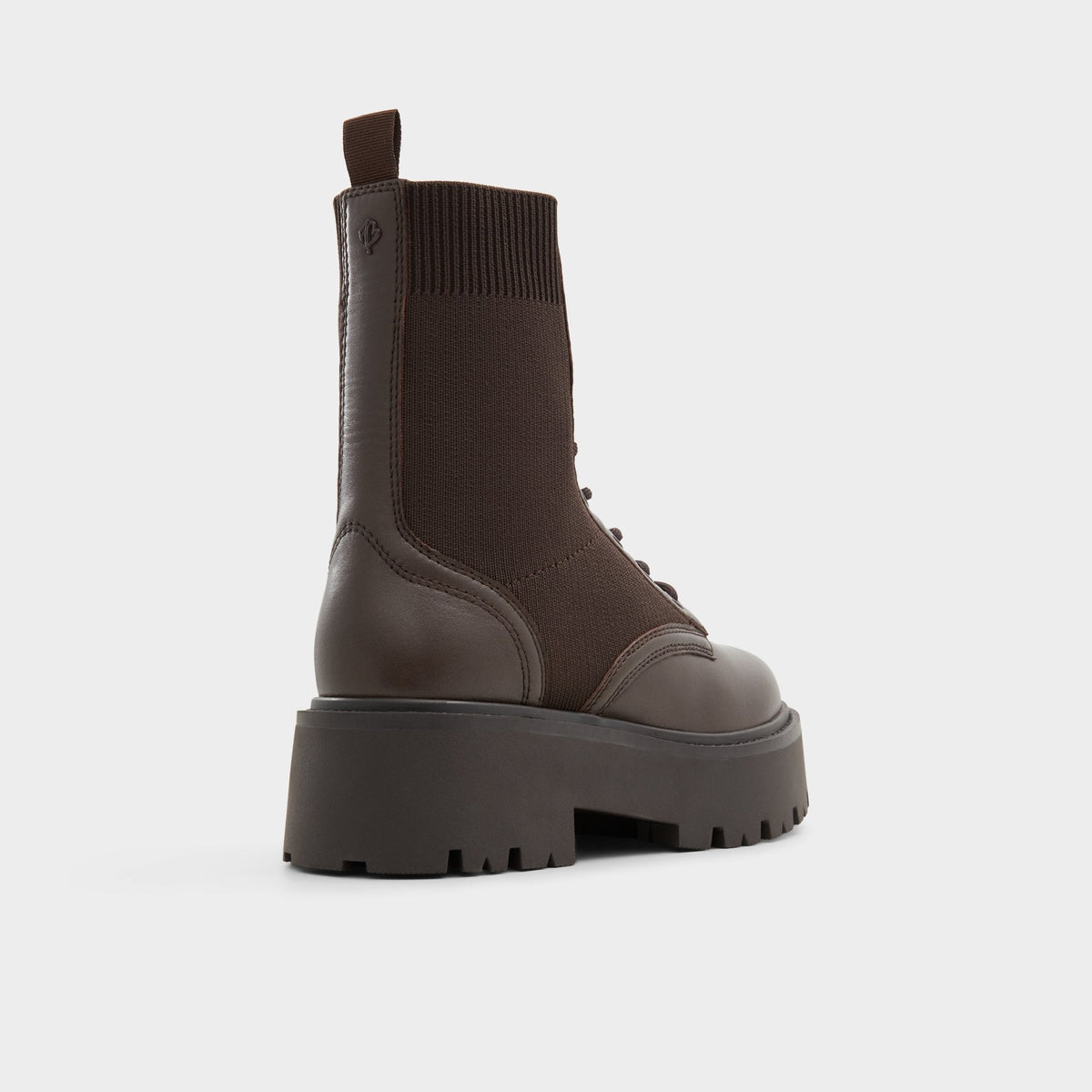 Aldo Talaleryknit Brown Overflow Women's Combat boots - Combat ankle boot, Brown