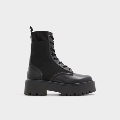 Aldo Talaleryknit Black Women's Combat boots - Combat ankle boot, Black