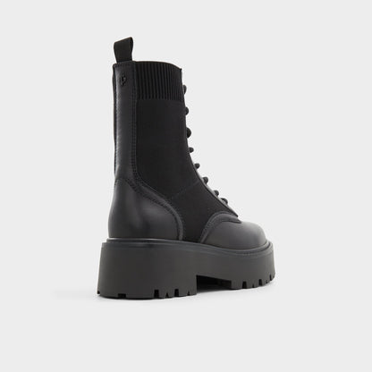 Aldo Talaleryknit Black Women's Combat boots - Combat ankle boot, Black