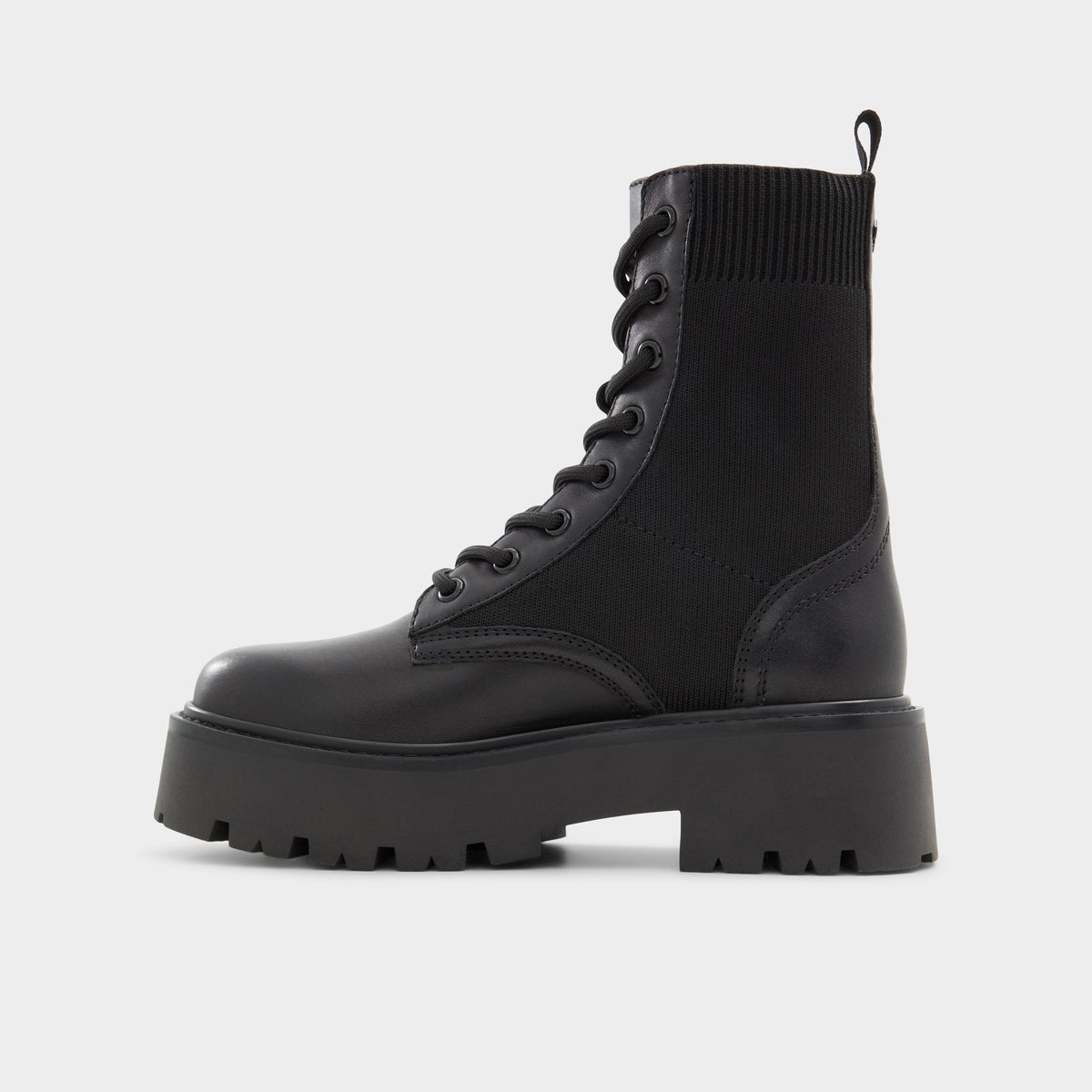 Aldo Talaleryknit Black Women's Combat boots - Combat ankle boot, Black