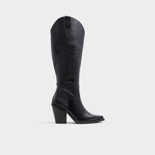 Aldo Nevada-wc Black Women's Western - Western knee-high boot, Black