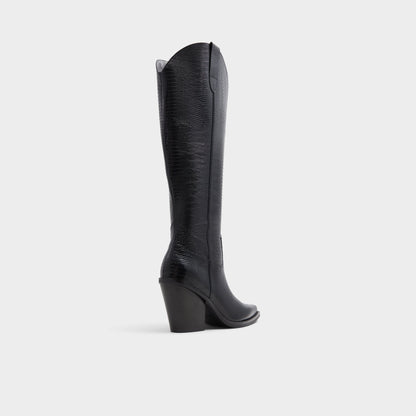 Aldo Nevada-wc Black Women's Western - Western knee-high boot, Black