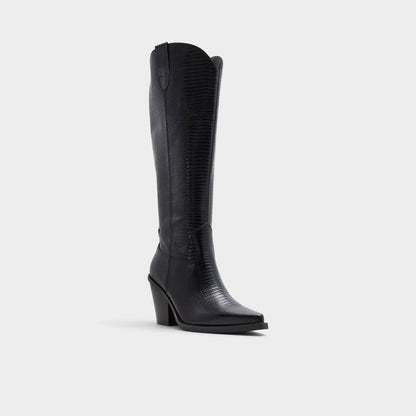 Aldo Nevada-wc Black Women's Western - Western knee-high boot, Black