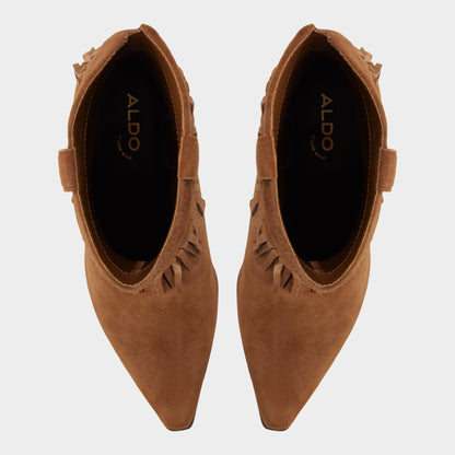 Aldo Jollene in Dark Brown - Western boot, Block heel