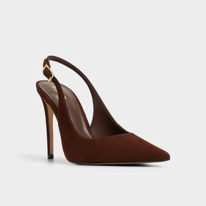 Aldo Stessysling in Dark Brown 14163419 - Slingback heel, Stiletto heel
