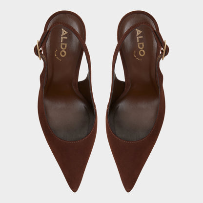 Aldo Stessysling in Dark Brown 14163419 - Slingback heel, Stiletto heel