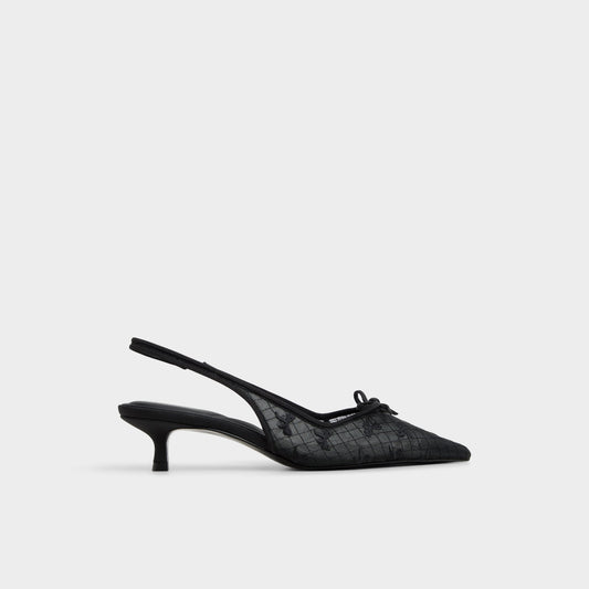 Aldo Azaro in Other Black 14151901 - Slingback heel, Kitten heel
