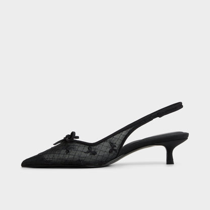 Aldo Azaro in Other Black 14151901 - Slingback heel, Kitten heel