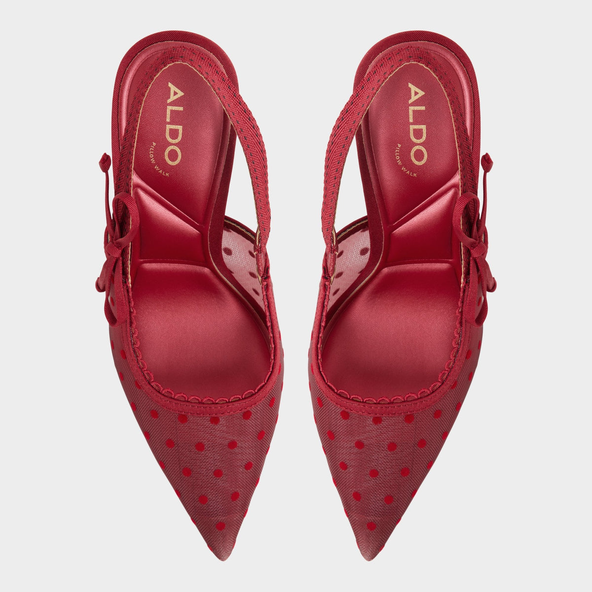 Aldo Hennie in Dark Red 14151902 - Slingback heel, Stiletto heel