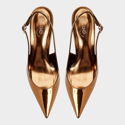 Aldo Seralina in Bronze - Slingback heel, Stiletto heel