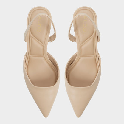 Aldo Gavedessi in Medium Beige - Slingback heel, Kitten heel