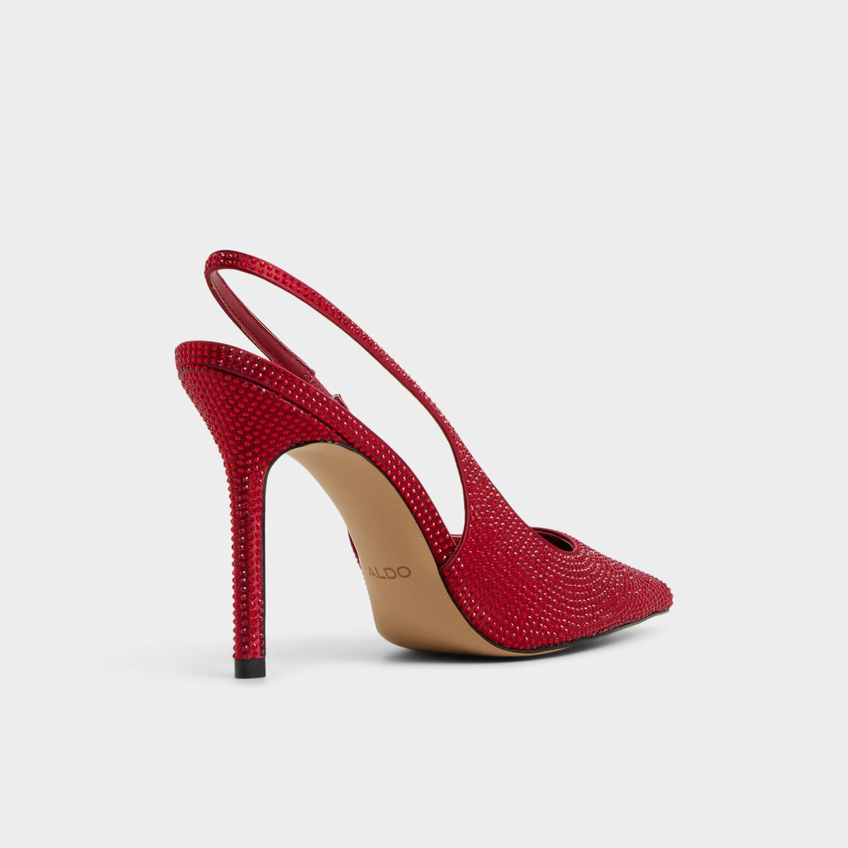 Aldo Lovebloom in Xt Dark Red - Slingback heel, Stiletto heel