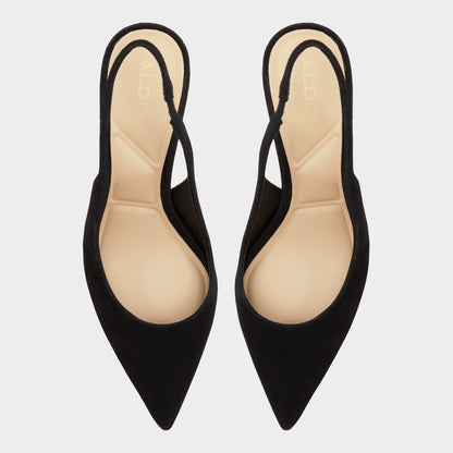 Aldo Uliana in Other Black - Slingback heel, Block heel