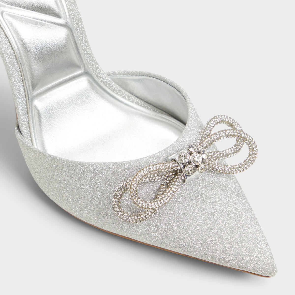 Aldo Addie Silver Women's Slingbacks - Slingback heel, Stiletto heel