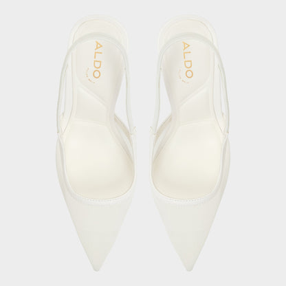 Aldo Evania White Women's Slingbacks - Slingback heel