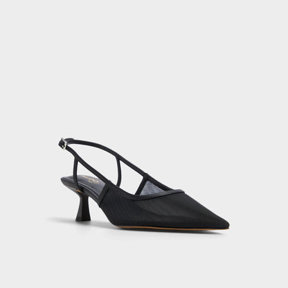 Aldo Maxina Black Women's Kitten heels - Slingback heel, Kitten heel