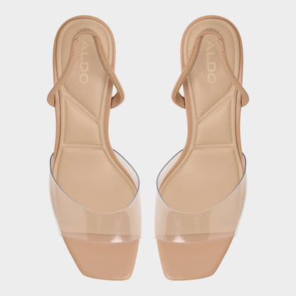 Aldo Andyana Beige Women's Strappy sandals - Slingback heeled sandal, Stiletto heel