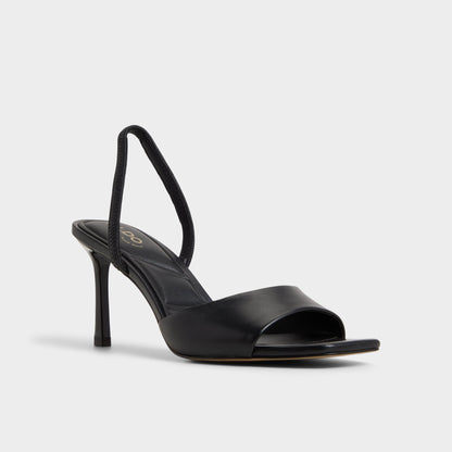 Aldo Andya Black Women's Strappy sandals - Slingback heeled sandal, Stiletto heel