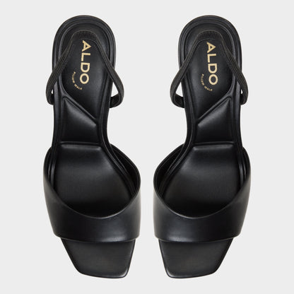 Aldo Andya Black Women's Strappy sandals - Slingback heeled sandal, Stiletto heel