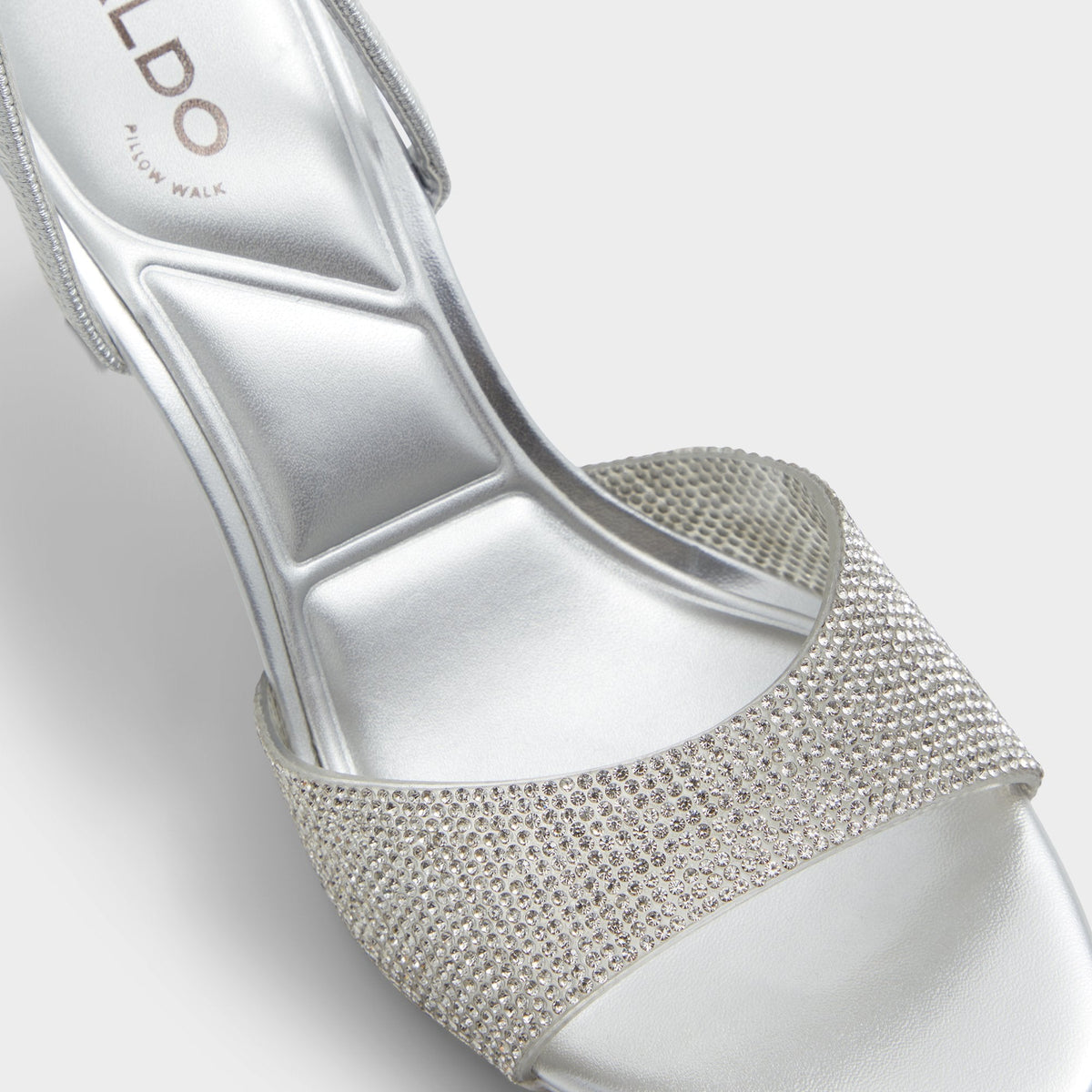 Aldo Aitana Silver Women's Heeled sandals - Slingback heeled sandal, Stiletto heel