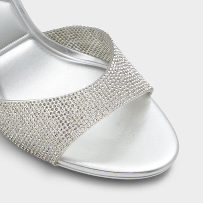 Aldo Aitana Silver Women's Heeled sandals - Slingback heeled sandal, Stiletto heel