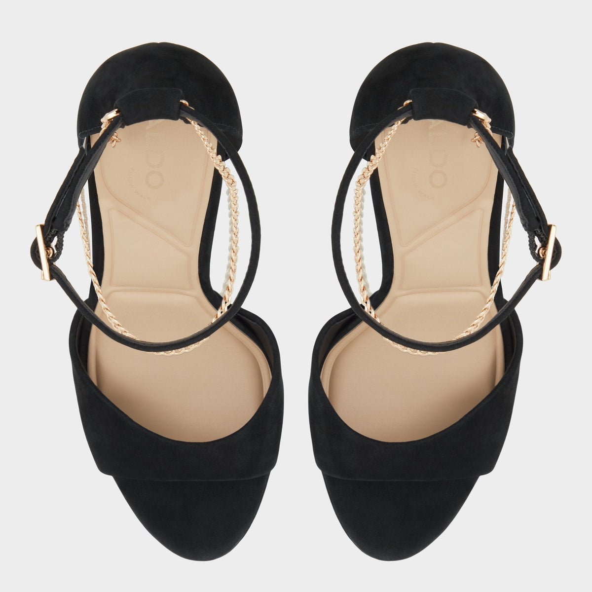 Aldo Afumeth Black Overflow Women's Platform sandals - Strappy heeled sandal, Stiletto platform