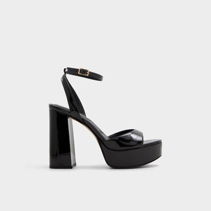 Aldo Valoria Black Women's Platform sandals - Strappy heeled sandal, Platform