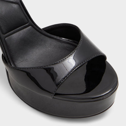 Aldo Valoria Black Women's Platform sandals - Strappy heeled sandal, Platform