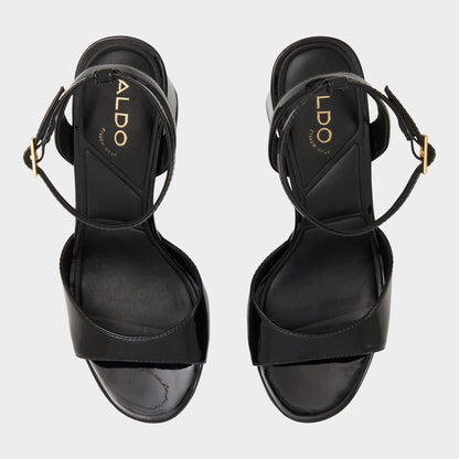 Aldo Valoria Black Women's Platform sandals - Strappy heeled sandal, Platform