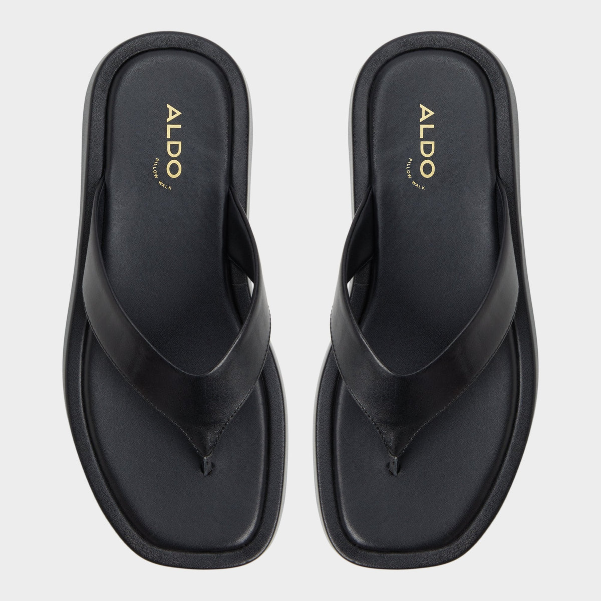 Aldo Grettle Black Women's Flats - Flip flop, Flatform