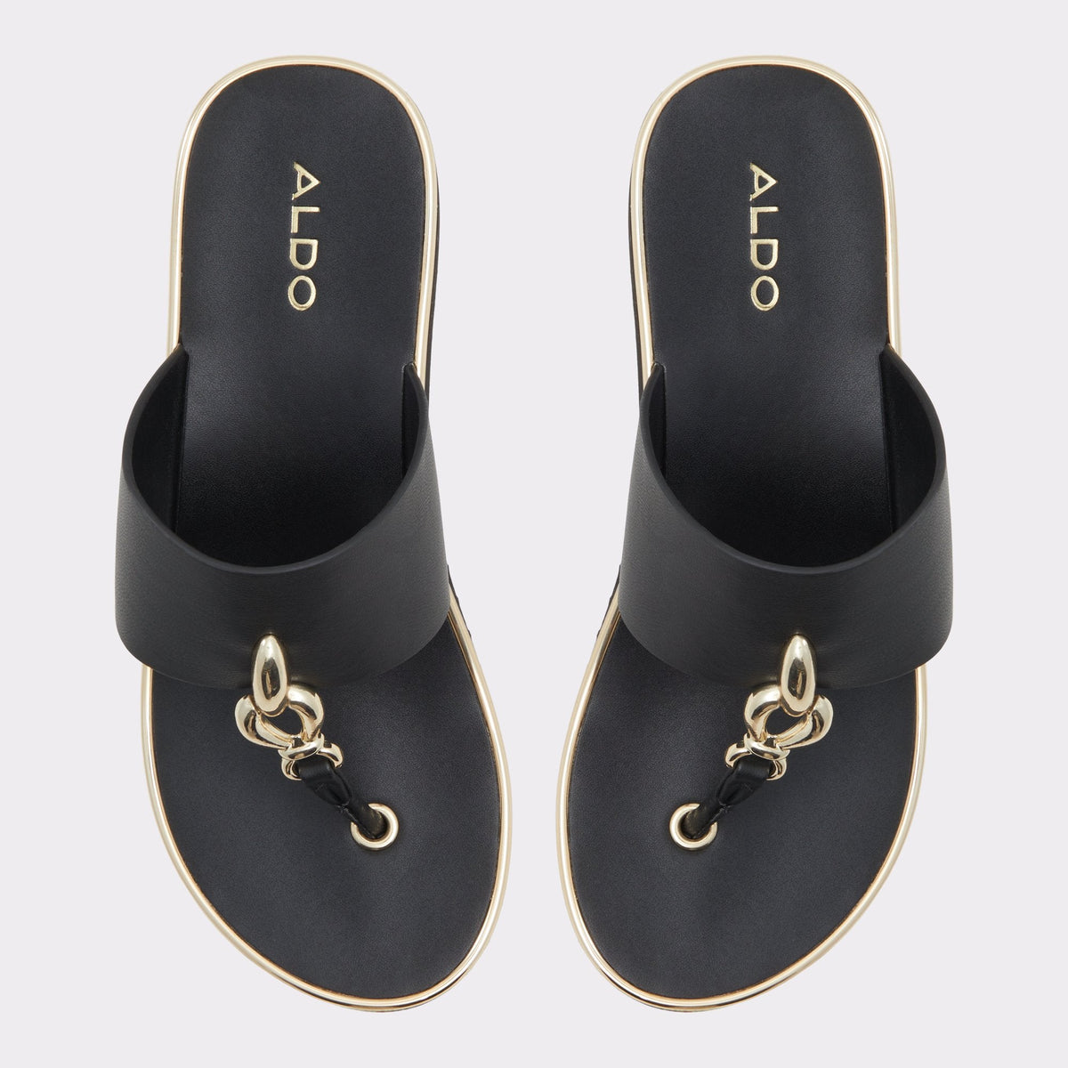 Aldo Penelopy Black Women's Wedges - Wedge sandal, Wedge heel