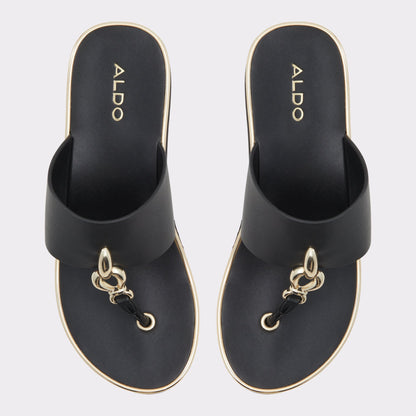 Aldo Penelopy Black Women's Wedges - Wedge sandal, Wedge heel
