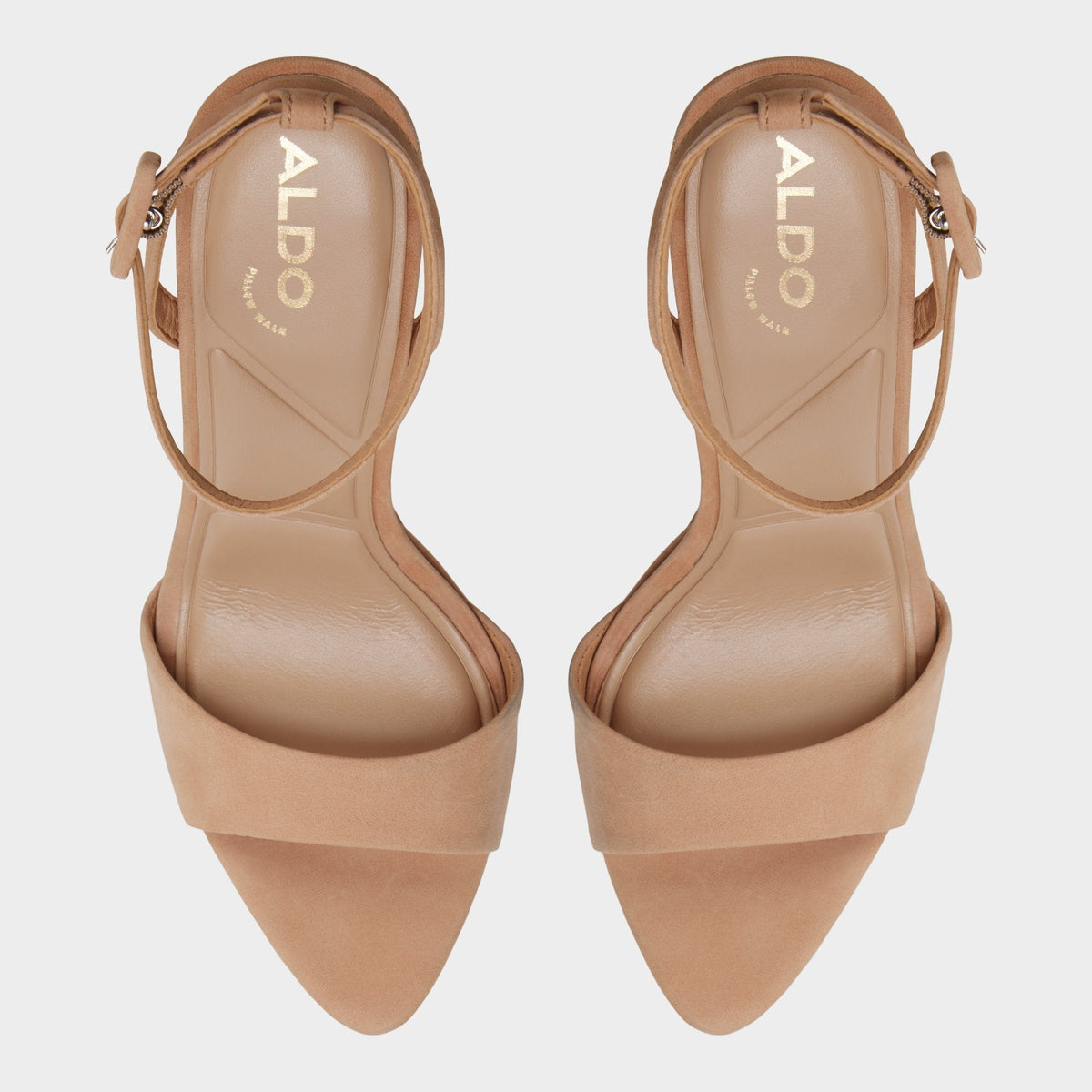 Aldo Ivette in Medium Beige - Strappy heeled sandal, Platform