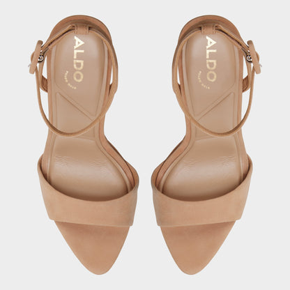 Aldo Ivette in Medium Beige - Strappy heeled sandal, Platform