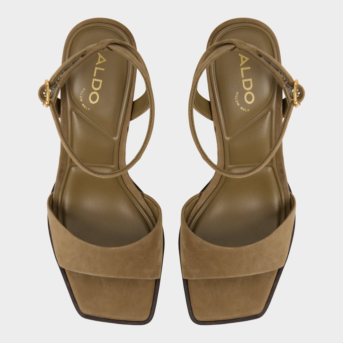 Aldo Lothon in Other Green - Strappy heeled sandal, Platform