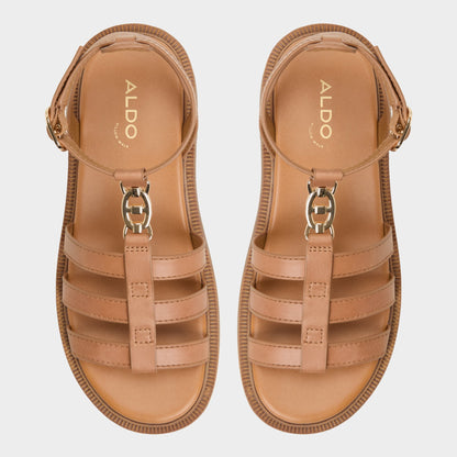 Aldo Lamington Medium Brown Women's Strappy sandals - Gladiator sandal, Lug sole