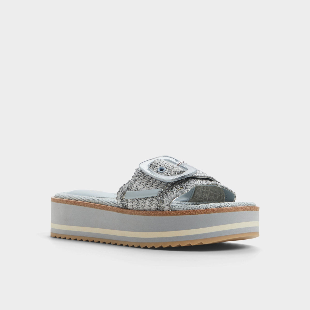 Aldo Wavynelly Other Blue Women's Flats - Slide sandal, Platform