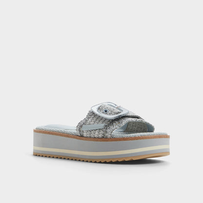 Aldo Wavynelly Other Blue Women's Flats - Slide sandal, Platform