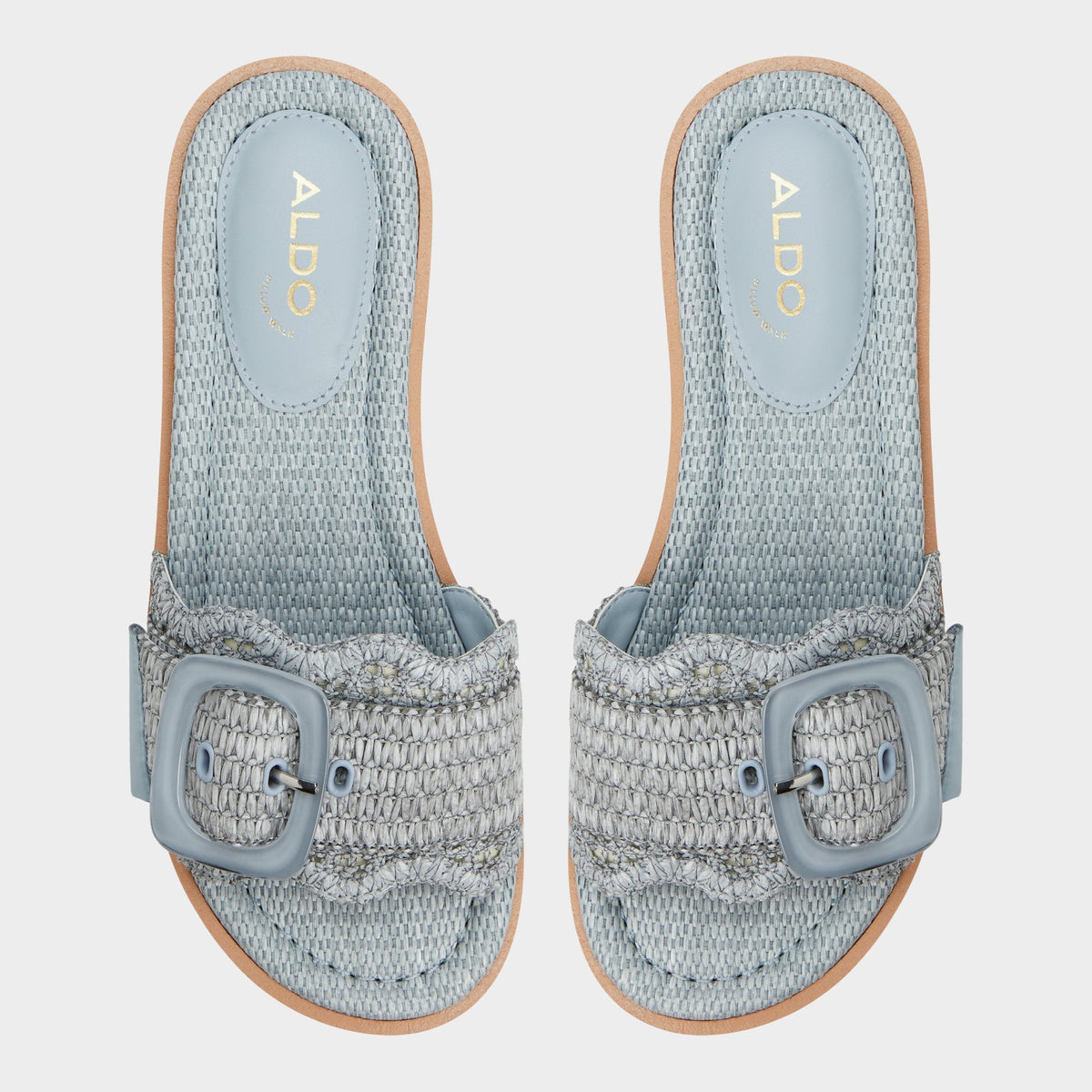 Aldo Wavynelly Other Blue Women's Flats - Slide sandal, Platform